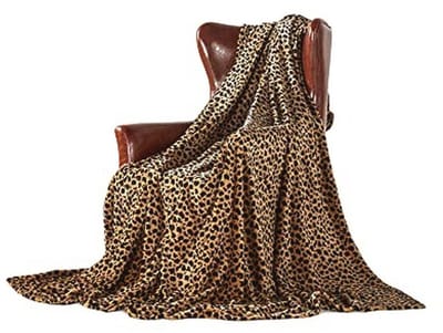 Zachte kleurrijke oversized fleece plaids voor slaapbank en stoel - decoratieve ultra-pluche deken (230 x 260 cm)
