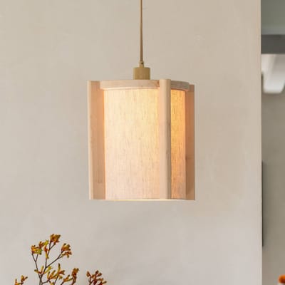 GOOD&MOJO Hanglamp Corsica - Beige - Ø25x220cm - Modern - Hanglampen Eetkamer, Slaapkamer, Woonkamer