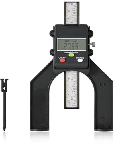 Dieptemeter 0-80 mm met digitaal LCD-display voor houtbewerking en machinebouw