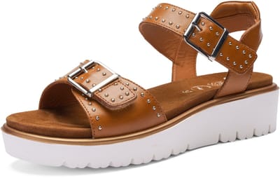 Sandalen met sleehak Ara -