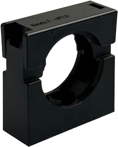 Leidingklemmen Zwart - Buisklemmen PE - Leidingen Bevestigen - UV-bestendig Polyethyleen - 25mm - Zwart