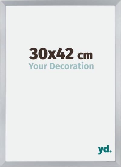 Your Decoration - Fotolijst 30x42 cm - MDF - Zilver Glans - Catania