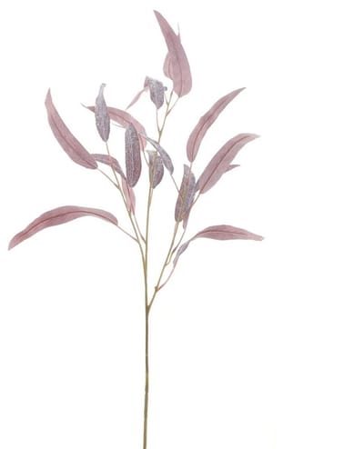 Seed eucalyptus spray rood 74 cm kunsttak Buitengewoon de Boet