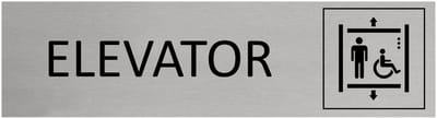 CombiCraft Aluminium deurbordje Elevator 165x45mm met tape - per stuk