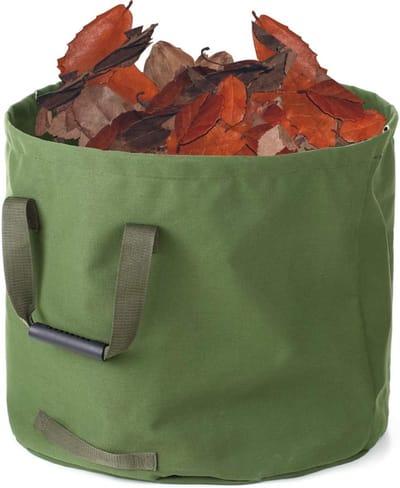 Grote Tuintas - Afvalzak Tuin - Tuinafval Verzamelen - Waterbestendig Canvas - 63 Gallon Capaciteit - Zwart