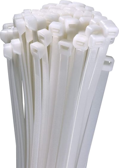 500 stuks kabelbinders - tyraps wit 3.6 x 200mm