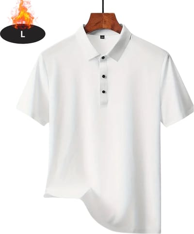 Livano Poloshirt Heren - T-Shirt Heren - Shirt - Overhemd - Polo Shirt - Wit - L