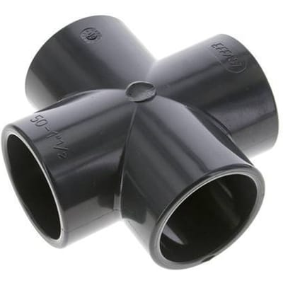 PVC Kruisstuk Lijmmof 50x62mm