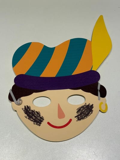 Sinterklaas Masker - Sinterklaas decoratie - Maskers - sinterklaas cadeautjes - 1 Stuks - Piet Geel