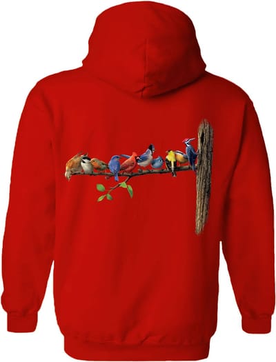 Vogels Birds The Coloured House Hoodie S