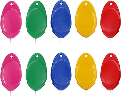 10 Stuks Naald Fader voor Naaiwerk - Plastic Draad Lussen, DIY Handgereedschap en Naaigereedschap