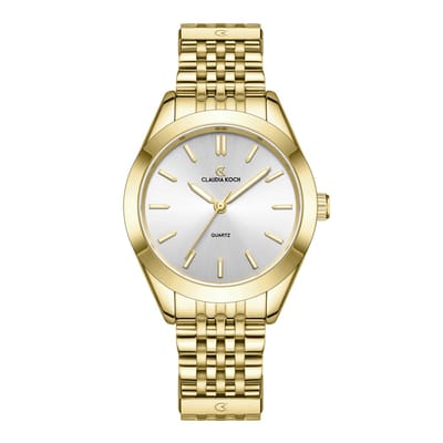 CK Legacy – Gold with Silver Dial - ClaudiaKoch Watches CK 4361