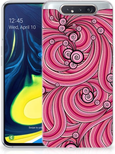 Samsung Galaxy A80 Hoesje maken Swirl Pink