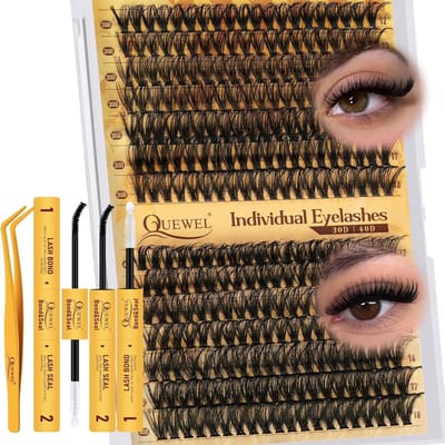 Wimperverlengingsset: Zachte Nepwimpers (30D & 40D Mix) Inclusief Lijm & Sealer