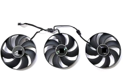 Grafische Kaart Ventilator - GPU Koeler - Oververhitting Voorkomen - Efficiënte Warmteafvoer - 105 mm - Zwart