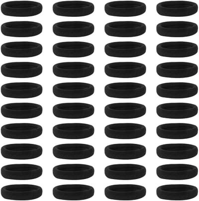 Dailygoody - haarelastiekjes - elastische haarbanden - premium kwaliteit - zwart - elastieken voor vrouwen en meisjes - haaraccessoires voor elke