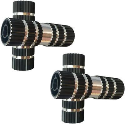 Set van 4 - Fietspedalen - Achterpedalen - Pedalen - 7 cm - Aluminium - Antislip - Geschikt voor BMX, mountainbikes en kinderfietsen - Geschikt voor 10 mm-assen