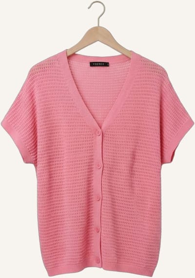 Ydence Knitted Top Elin Tops & T-shirts Dames - Shirt - Roze - Maat XS