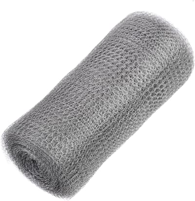Knaagdier Gaas - Roestvrij Staal Net - Gaten Vullen - Duurzaam Geweven Gaas - 600x15.2cm - Zilver