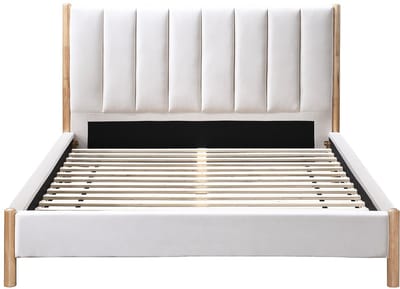Vente-unique Bedframe stof ivoor 180 x 200 cm SIZAMA