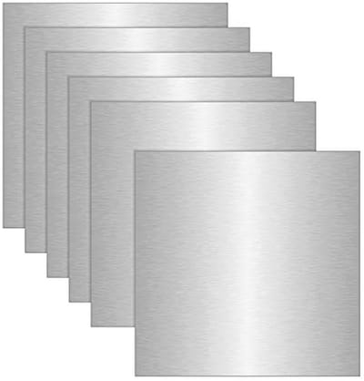 6 Stuks Aluminium Platen 30 x 30 cm 0,5 mm - Sterk en Duurzaam Voor Modelbouw
