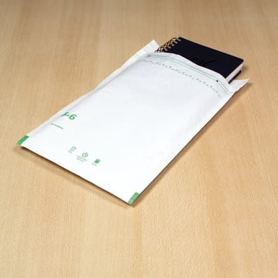 Raadhuis luchtkussenenvelop - 240x350mm - F16 - met plakstrip - wit - 100 stuks