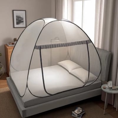 Dutchers.® Muggentent - 2 Persoons - Klamboe - Klamboe Tent - Bedtent - Bedtent Klamboe - Muggennet - Muskietennet - Muskietennet - Anti Muggen - Muggengaas - Reisklamboe - Opvouwbaar & Gemakkelijk mee te nemen - 180 x 200cm - Klamboe 2 persoons
