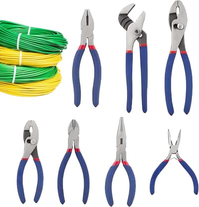 Tangenset 7-delig - Gereedschapset tangen - Reparaties uitvoeren - Nauwkeurige tandwielstructuur - 1.23 kg - Niet gespecificeerd