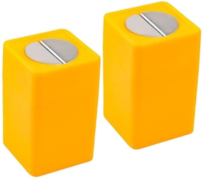Dailygoody - Opslagdoos voor Afvalmessen - Duurzaam en Ruimtebesparend - Geel - Knivendoos - Ideaal voor Keuken en Werkplek - Compact en Handig