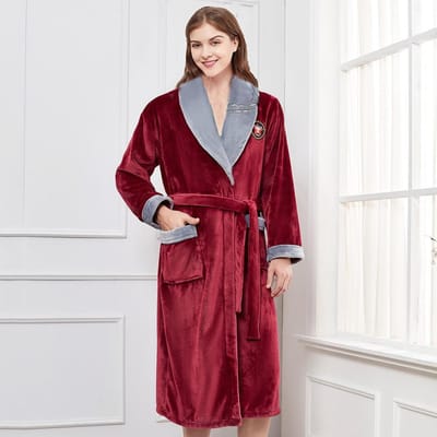Winter Nieuwe Dames Badjas Nachtkleding Verdikte Koraalfleece Badjas Nachthemd Warm Los Flanel Huisbadjas Loungewear XL