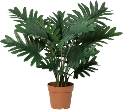 Florafy Kunstplant Philodendron Selloum 70cm - Kunstplanten voor binnen - Onderhoudsvrij