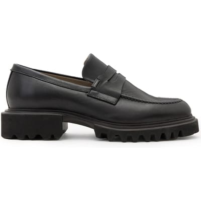 AllSaints Lola Loafer Black Maat: 40 | Instappers Outlet | Dames | Zwart