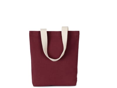 Kimood Gerecyclede shopper met platte bodem KI5202 - Rosewood / Ecume - One size