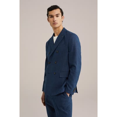 WE Fashion Blazer Double Breasted Dark Blue Taglia: 44 | Blazers Outlet | Uomo | Blu