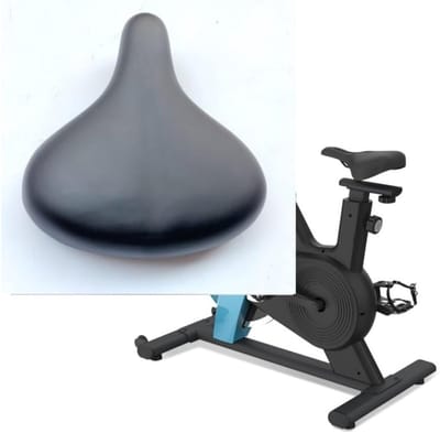 Hometrainer Zadel - Fietsstoel Binnen - Comfortabel Trainen - Ergonomisch Ontwerp - 30x20x5 cm - Zwart
