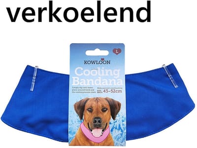 Cocapet -kowloon - Cooling bandana - verkoel bandana - voor honden - Large - nek 43-52 cm - gewoon dippen in water