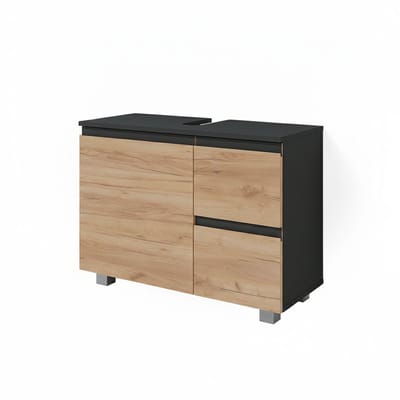 Vicco J-Shape Wastafelonderkast – 80 x 60.8 cm Sonoma