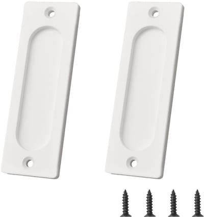 Dailygoods- Schuifdeurtrekken 10CM Aluminium - Rechthoekige Inbouw - Vinger Trek - Montageschroeven - Handgreep - Sierlijk Design - Deurgreep