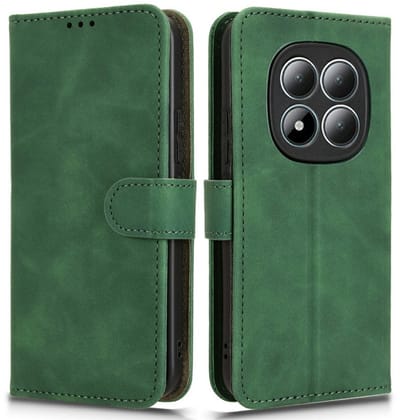 Coverup Hoesje - Geschikt voor Xiaomi Redmi Note 15 Pro 5G Hoesje - Coverup Book Case - Groen