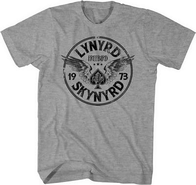 Lynyrd Skynyrd - Freebird '73 Wings Heren T-shirt - S - Grijs