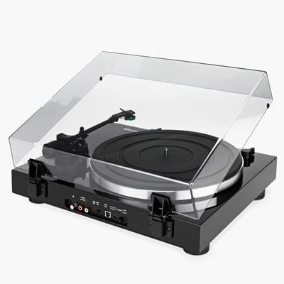 Thorens TD 202 zwart Platenspeler