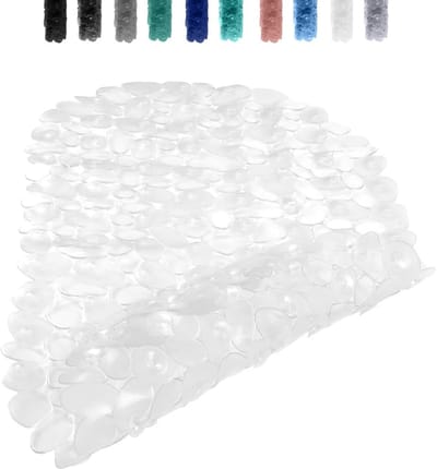 Antislip Douchemat 69 x 36 cm met Kiezels Design - Machinewasbaar en Antischimmel