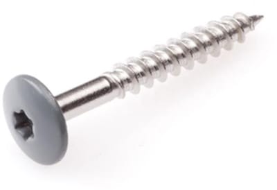Schroeven voor montage Trespa platen - Torx 20 - 4,8x32mm - RVS - Deeldraad - Grijs RAL 7012 (100 stuks)