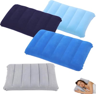 Opblaasbaar Campingkussen - Comfortabel en Waterdicht - Set van 4