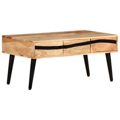 vidaXL - Salontafel - 88x50x42 - cm - massief - acaciahout