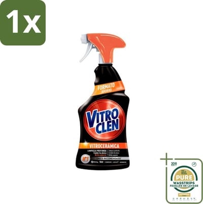1 x Vitroclen - Keramische Kookplaatreiniger - Spray - 450 ml- Keramische Kookplaat Reinigen - Kookplaat Reinigen - Kookplaat Ontvetten - Kookplaat Beschermen - Kookplaat Glans