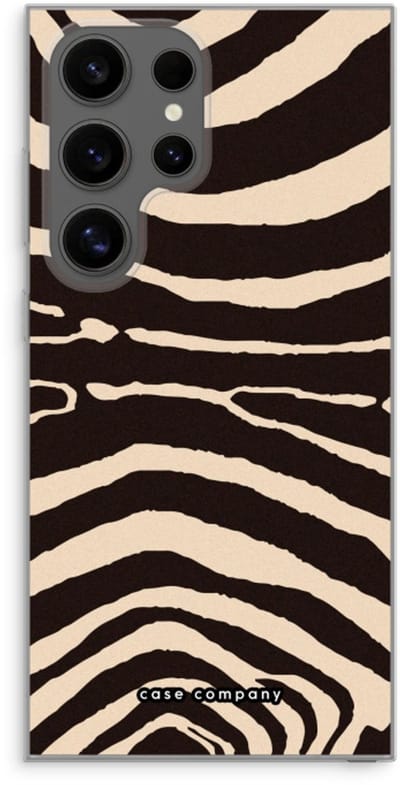 Case Company® - Hoesje geschikt voor Samsung Galaxy S24 Ultra hoesje - Arizona Zebra - Soft Cover Telefoonhoesje - Bescherming aan alle Kanten en Schermrand