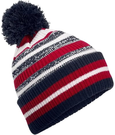 Multi-Sport Fan Beanie - French Navy/Classic Red/ White - One Size