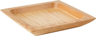 Schaaltje gemaakt van bamboe hout - 6X6 CM - gepersonaliseerd met uw eigen tekst of afbeelding - tapasschaal  - hapjes
