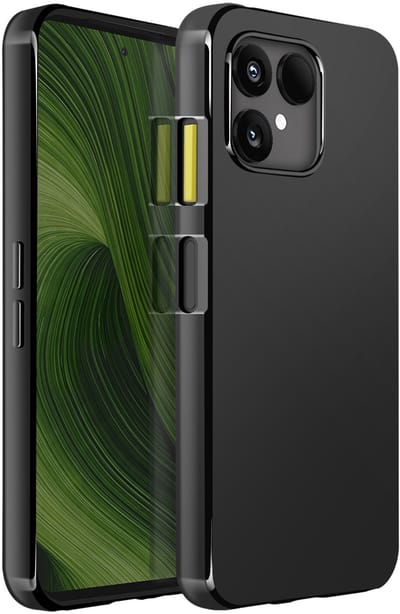 Mayaxess, Hoes voor Fairphone 6, zachte siliconen bescherming, Zwart